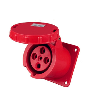 Iec60309 IP67 63A 3P + E tuôn ra gắn thẳng Bảng điều chỉnh ổ cắm - Product Image 1