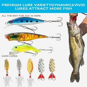 Boîte mystère de leurres de pêche SNEDA, cadeau de Noël pour les hommes, ensemble cadeau pour pêcheur avec leurres de surface, leurres minnows, kit de leurres cuillère - Product Image 4