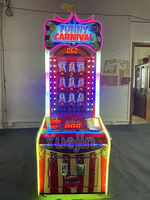 La machine de jeu de rachat d'arcade de carnaval des enfants d'amusement frappent la vente de clown