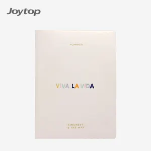 Joytop Tùy Chỉnh Trường Hợp Ràng Buộc PU Thêu Hàng Ngày Hàng Tháng Chương Trình Nghị Sự Kế Hoạch Lịch Máy Tính Xách Tay B5 Tạp Chí Mang Thai