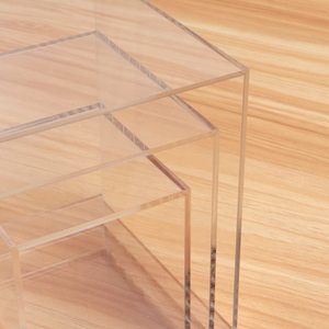 Hộp Trưng Bày Acrylic Glam 3Pc Clear <span class=keywords><strong>Cube</strong></span> Riser 3X3X3 & 4X4X4 & 5X5X5 Inch Hộp Trưng Bày Bảo Tàng 5 Mặt Cho Sưu Tầm - Product Image 4