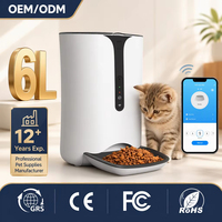 Distributeur automatique intelligent pour chiens et chats, contrôle à distance Wi-Fi, alimentation programmée par portions, surveillance infrarouge