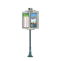 Pantalla LED Digital para Exteriores Tipo Poste P2 P3 P4 P5, Pantalla para Paradas de Autobús, Farola Inteligente, Máquina de Publicidad LED