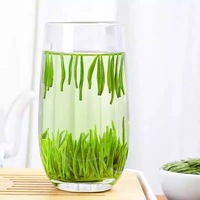 Teh hijau Sichuan Cina terkenal Zhu Ye Qing daun bambu alami pesanan OEM Lvcha hijau