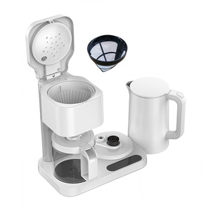 Cafetera inteligente portátil con riego por goteo, estilo moderno, eléctrica para hoteles, uso en la cocina, llenado semiautomático negro - Product Image 4
