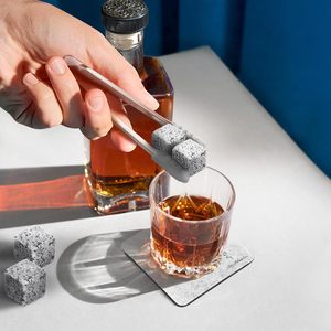 หินแกรนิตขัดเงาธรรมชาติ ใช้ซ้ำได้ สำหรับแช่เครื่องดื่ม  พร้อมโลโก้สั่งทำ  หินทำความเย็นสำหรับบาร์  หินทำน้ำแข็ง  หินแช่เหล้าวิสกี้ - Product Image 5