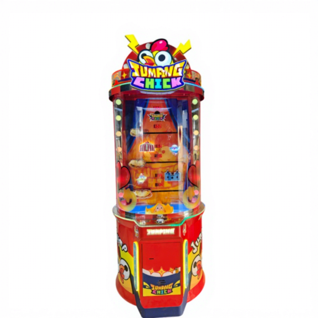 Jumping Chick Arcade Skill Redemption Game Machine Indoor Amusement Park Coin Operated Ticket Lottery Game Machine For Kids