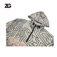 Fabricant de veste à capuche à col zippé unisexe de haute qualité/vêtements de rue sweatshirts à capuche zippés et sweatshirts