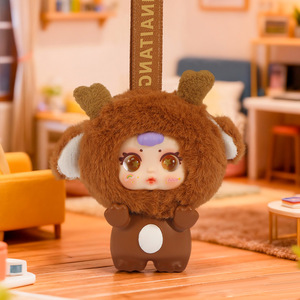 Viral MM Candy Animal Lying Keychain, Cute Plush Blind Box, Creative Bag Decoration for Girls, Festival Gift - Product Image 4