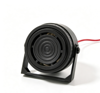 Buzzer Piezo 105dB dengan Suara Burung, Casing Hitam, Sirine Peringatan untuk Forklift, Peralatan Industri, Sistem Alarm Keamanan