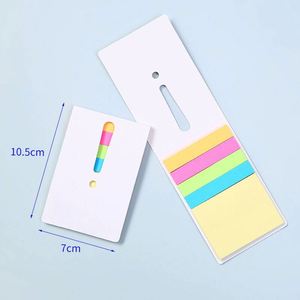 Papeterie personnalisée avec logo, bloc-notes autocollants, autocollants en PET, marque-pages colorés imprimés UV, lot de cadeaux promotionnels - Product Image 4