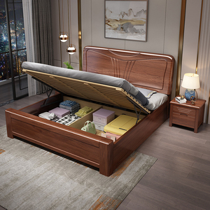 Modern Opbergbed 1.5/1.8 Eenpersoons-En Tweepersoons Hotelappartement Fabriek Directe Levering Slaapkamermeubilair Hotelmeubilair - Product Image 5