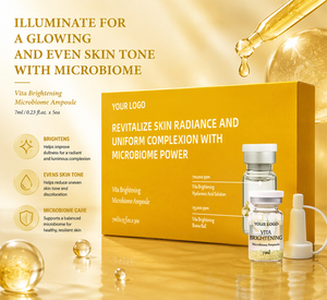 5 Ampollas Iluminadoras con Microbioma y Vitaminas C y E, Antioxidantes, para un Tono Radiante y Uniforme, Eliminación de Manchas Oscuras, VIAL - Product Image 5