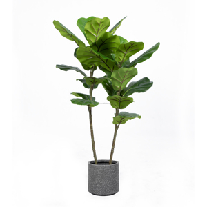 3ft 4ft 5ft 6ft cao lớn lá cây nhân tạo giả ficus lyrata nhà máy giả fiddle lá vả cây cho phòng khách Patio trang trí nội thất - Product Image 2