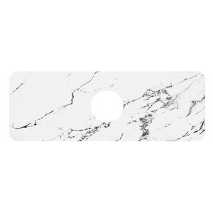 Elegante Alfombrilla de Mármol Blanco para Grifo, Rectangular, de Fibra de Poliéster, Antideslizante, de Secado Rápido y Absorbente para Fregadero - Product Image 1
