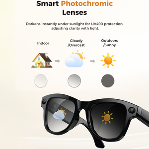 Gafas con Cámara M02 Ultra Ai, 8MP, Estuche de Carga, Captura de Video 1080P, Resistencia al Agua IP54, Control por Aplicación, Transmisión Wi-Fi de Imagen/Video - Product Image 3