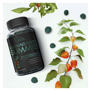 Gomitas Ashwagandha orgánicas OEM <span class=keywords><strong>para</strong></span> adultos, 60 Uds., aumento <span class=keywords><strong>de</strong></span> energía, mejora del sueño, alivio del estrés y del estado <span class=keywords><strong>de</strong></span> ánimo, suplementos herbales - Product Image 4