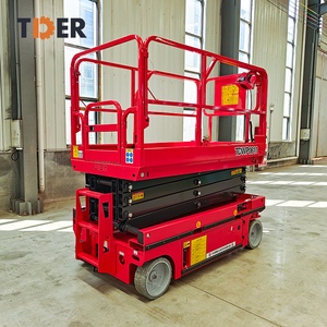 टैडर 220v कैंची लिफ्ट 8 मीटर लीड-एसिड बैटरी इलेक्ट्रिक कैंची लिफ्ट टेबल प्लेटफॉर्म - Product Image 4