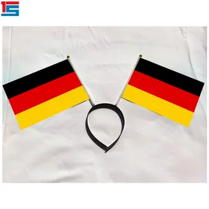 2024 Football Events Wholesale Germany 14*21cm Polyester Headband Flag For Sport Fans Head Decoration