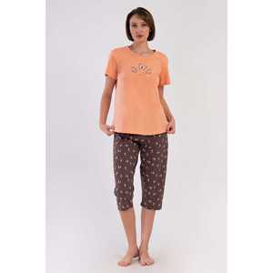 Combinaison de nuit ovale à manches courtes et col rond pour femme, taille XXL - Product Image 4