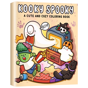KOOKY SPOOKY Livre de <span class=keywords><strong>coloriage</strong></span> de 40 pages de conception audacieuse et facile pour adultes adolescents enfants et enfants langue anglaise papier matériel en gros - Product Image 1