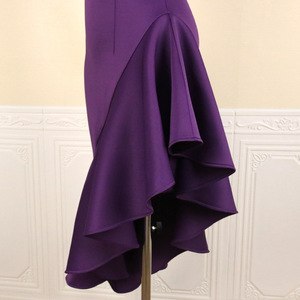 <span class=keywords><strong>Abiti</strong></span> Casual aderenti Vintage da donna <span class=keywords><strong>taglie</strong></span> <span class=keywords><strong>forti</strong></span> personalizzati alla moda con volant pieghettati <span class=keywords><strong>asimmetrici</strong></span> lunghi fino al pavimento Sexy - Product Image 5