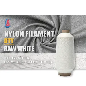 Manufacturer 40D denier nylon 6 raw white dty-sd 20d/7f/1 s z nim 40d/12 dty 40d/7f nylon yarn AA grade