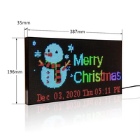 Pantalla LED de Video P3 para Interiores, Portátil, WiFi, a Todo Color, para Publicidad, Animación, Multilingüe, Programable, 384x192mm, de Escritorio