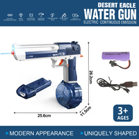 Jouets d'extérieur d'été, pistolet à eau électrique à grande capacité, Desert Eagle, avec lumière