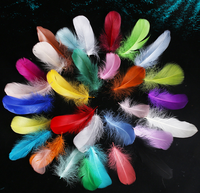 Plume d'oie naturelle pour artisanat artistique bricolage stylo aile coiffure Costume chapeau accessoire de cheveux carnaval fête mariage maison décor de noël