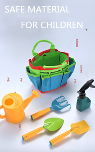 Tùy Chỉnh <span class=keywords><strong>6Pcs</strong></span> Trẻ Em Công Cụ Làm Vườn Kit <span class=keywords><strong>Set</strong></span> Với Vườn Tote Túi Tay Tưới Nước Có Thể Xẻng Cào Ngã Ba Tất Cả Trong Một Bộ - Product Image 2