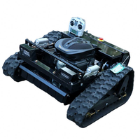 Tondeuse à gazon robotisée télécommandée pas chère avec souffleur de neige et chasse-neige, tondeuse à gazon RC autopropulsée