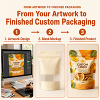 Groothandel Matte Stand-up Pouch Doypack Zakjes Op Maat Logo Transparant Venster Ziplock Herbruikbare Snack Gedroogd Fruit Verpakking OEM