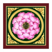 Plaque de plafond suspendu en aluminium ignifuge de classe A, matériau sûr pour la rénovation des halls principaux des temples bouddhistes
