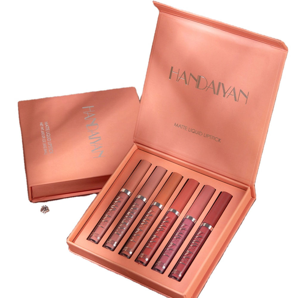 6 color matte liquid lip glaze lipsticks