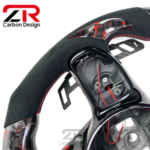 <span class=keywords><strong>Volant</strong></span> en fibre de carbone forgé LED RPM avec palettes de changement de vitesse magnétiques pour Mercedes-Benz Classe E Classe C W205 W204 W212 W213 <span class=keywords><strong>AMG</strong></span> - Product Image 6