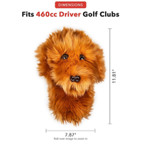 ASL Couvre-chef de pilote de golf pour chien en gros de haute qualité Couvre-chef de golf personnalisé en cuir PU