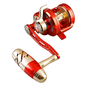 Moulinet à pêche en métal 507g 6.3:1 9+2BB Frein max 25kg Moulinet de traîne pour la pêche en rivière et en ruisseau - Product Image 5