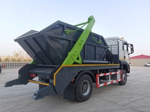 Sản xuất xe tải Sino HOWO <span class=keywords><strong>10cbm</strong></span> 4x4 Swing cánh tay cuộn container từ chối Xe tải rác 8-<span class=keywords><strong>10cbm</strong></span> bỏ qua Xe tải rác để bán - Product Image 4