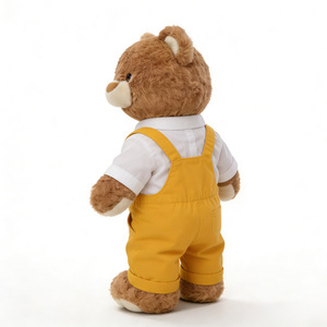 Custom Teddy <b>Bear</b> Stuffed Toy Customize Brown Animal Teddy <b>Bear</b> Plush Doll <b>Cute</b> Teddy <b>Bear</b> Plush Toy With Suspender Trousers - Product Image 5