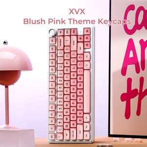 Teclas de Cristal Jelly, Perfil <span class=keywords><strong>HOA</strong></span>, Azul y Rosa, Teclas Personalizadas para Teclado Mecánico de Juegos, Teclas PBT para Teclado de Oficina - Product Image 2