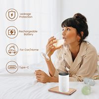 Portable sans fil Rechargeable USB Mini diffuseur d'huile essentielle sans eau aromathérapie voiture ménage diffuseur métal bureau à domicile