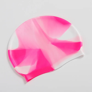 Gorros de Natación de Silicona Elástica <span class=keywords><strong>Impermeable</strong></span> para Mujeres y Hombres, Gorros de <span class=keywords><strong>Piscina</strong></span> Flexibles para Proteger las Orejas y el Cabello para Adultos y Niños - Product Image 3