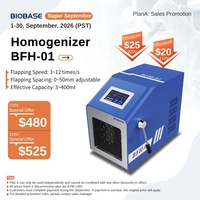 Homogénéisateur de laboratoire BIOBASE Chine BFH-01 de bureau 3~400ml, mélangeur et homogénéisateur pour laboratoires