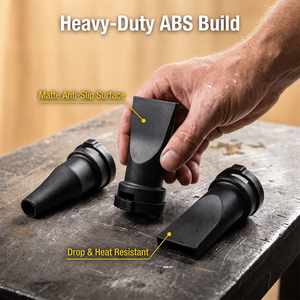 ชุดหัวเป่าลมสำหรับเครื่องเป่าขนสัตว์เลี้ยง Shernbao Professional ABS รุ่น 3 ชิ้น หัวเป่าแบบ Concentrator, Flat และ Wide Slot สำหรับเปลี่ยน - Product Image 5