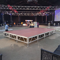 Système de treillis portable en alliage d'aluminium à double couche pour événements extérieurs avec capacité de charge de 500kg pour toit de concert