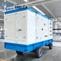 Générateur diesel triphasé super silencieux 100 kVA-500 kVA sur remorque, ATS, certifié CE ISO, service OEM ODM personnalisé