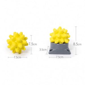 Nueva Bola de Acupresión Portátil de Silicona con Base para Relajación Muscular de Manos, Piernas y Cuerpo - Rodillo de Fascia Tipo Erizo (Durable) - Product Image 5