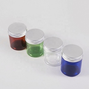 New Arrival 50g PET <b>Plastic</b> Bottle Blue Straight Sided Cosmetic Lotion Cream <b>Jar</b> - Product Image 2