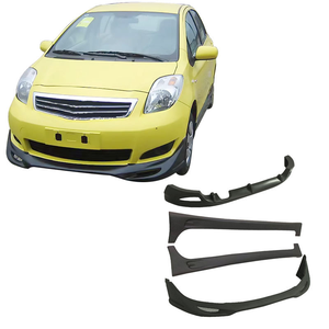 Kit carrosserie complet Runze pour 2011-2013 : Lame avant, Lame arrière, Jupes latérales, Diffuseur en plastique ABS, Noir, Pièces auto de mise à niveau - Product Image 1